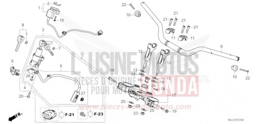 ROHRGRIFF/OBERE BRUECKE XL750P de 2023
